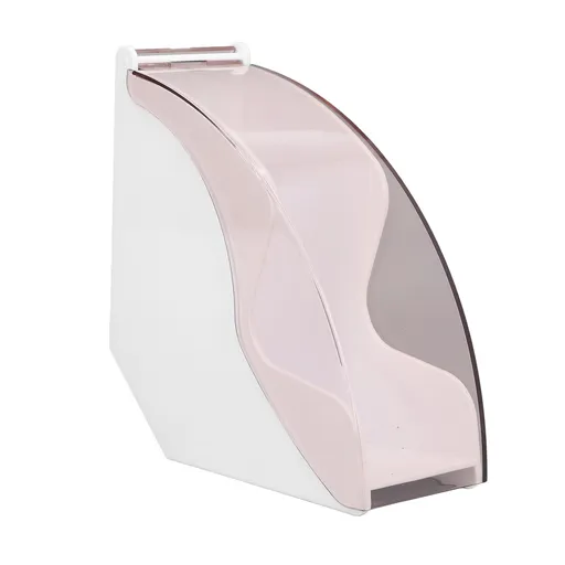 Coffee Filter Holder Coffee Paper Storage Rack with Dustproof Cover Coffee Filter Paper Container for Coffee Shop Home White