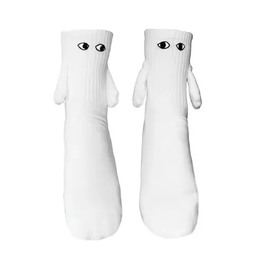 Hand in Hand Socks Friendship Socks Magnet, Magnetic Socks Hand Hold Friend Socks Magnet Holding Hand Couple Socks Big Eye