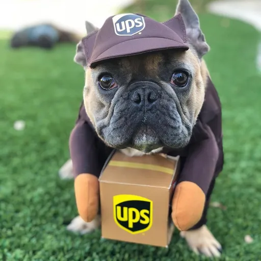Pet Halloween Costume Small Dog Cat Brown UPS in express packaging S (Chest 40-50cm)