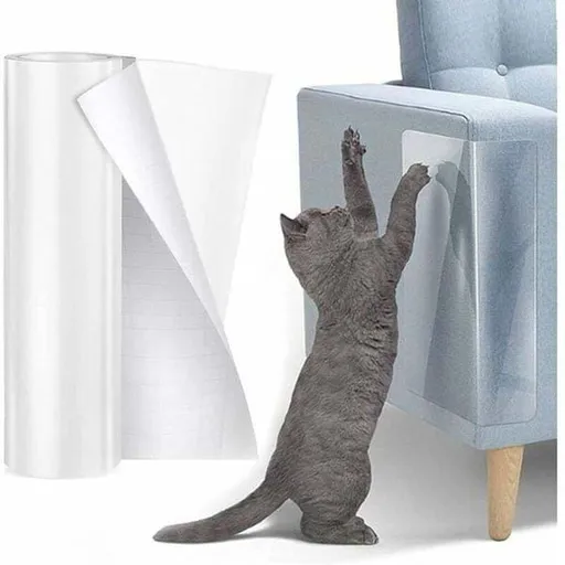 Self‑Adhesive Clear Cat Scratch Protector Roll, 30cm x 5m, Anti‑Scratch Guard for Furniture, Doors & Walls