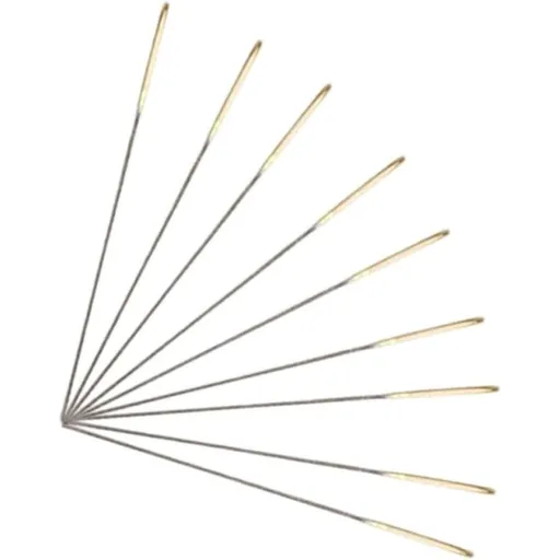 100PCS Blunt Tip Cross Stitch Needles, Stainless Steel Darning Needles with Golden Finish, Anti-Rust for Embroidery and Quilting