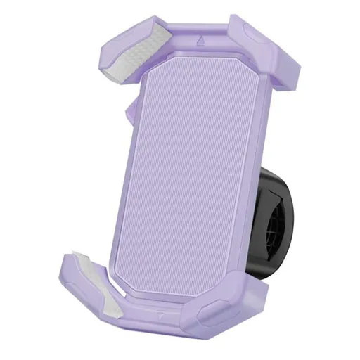 Adjustable Motorcycle Phone Holder With Silicone Protection For Secure Locking, for Vehicle Maintenance and Replacement, Purple