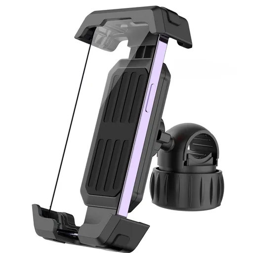 Phone Holder - Bicycle Phone Holder - Motorcycle Phone Holder - Electric Scooter/Electric Bike Handlebar Phone Holder - Suitable for 4.7-7 Inch Bike Accessories - Black