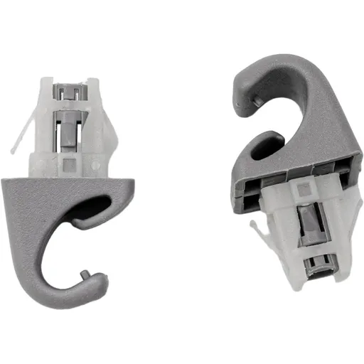 Sun Visor Bracket Hook Clip for Compatible Car Models, Gray Plastic Interior Replacement Parts 2 Pack Easy Install Secure Fit 26x24x46mm