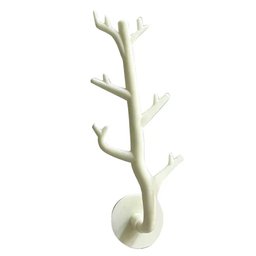 Tree Branch Wall Hook Thickened PP High Load Bearing Wall Mounted Simulation Tree Branch Hanger Beige