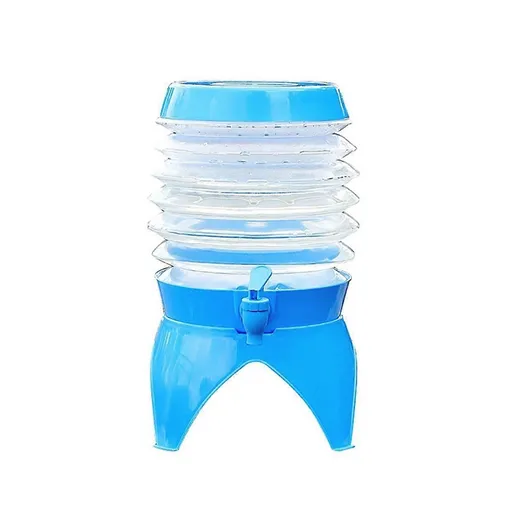 Outdoor Foldable Water Container Camping Folding Water Bucket 3.5L