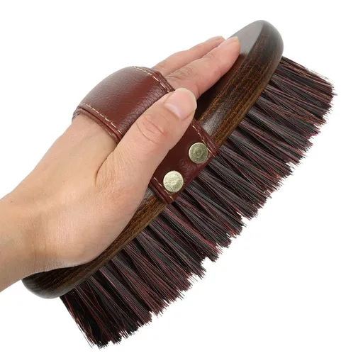 Class Handmade Equine Stiff Body Horse Brush. Professional Equine Grooming Tools. Effortlessly Removes Mud, Sweat and Dirt from Your Horses Hair.