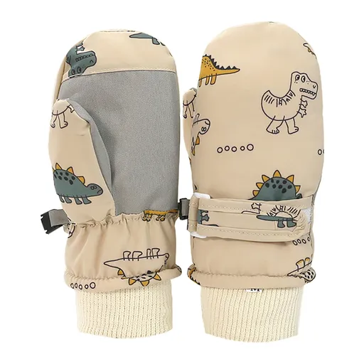 Gloves For Kids Toddler Skis Kids Gloves Winter Gloves Thick Gloves Stretchy Warm Gloves Boys Girl 6-24 Months AHA5 kids snow gloves Khaki