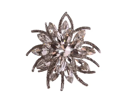 6Pcs Napkin Rings Vintage Delicate Alloy Lotus Flower Table Napkin Buckle for Home-Silver