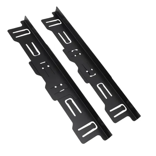 Stove Counter Gap Cover 35-70cm Adjustable Stainless Steel Minimalist Design Stove Gap Filler for Kitchen Black