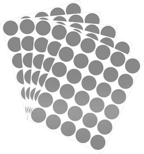 90 Pack Scratch Off Labels Stickers, 3 Sheets 1" Round Self-Adhesive Stickers for DIY Scratch Off Cards, Reward Cards, Party Favors