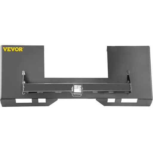 Universal Skid Steer Mount Plate 6.35mm Thick Skid Steer Plate Attachment1360.78kgWeight Capacity Quick Attach Mount Plate Steel Adapter Loader Easy to Weld or Bolt to Different Accessories Gray