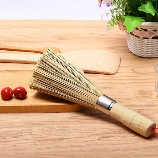Cleaning Whisk Traditional Natural Bamboo Wok Brushes Dishwashing Kitchen Tools Traditional Natural Bamboo Cleaning Brushes