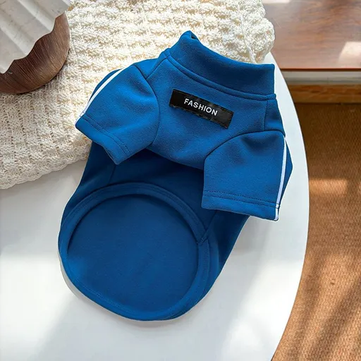 Cat Clothing Warm De Rong Base Layer Gem Blue Solid Base Layer (with Pull Tab) M (Chest 40cm, Weight 5-8 jin)