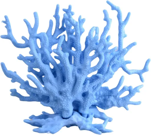 Blue Artificial Aquarium Plant Ornament Decor Plastic Coral Reef Fish Tank Decoration