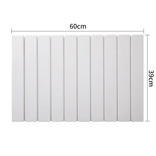 Collapsible Diatom Mud Bath Mat - Quick Dry, Non-Slip, Odor-Free Absorbent Pad(white)
