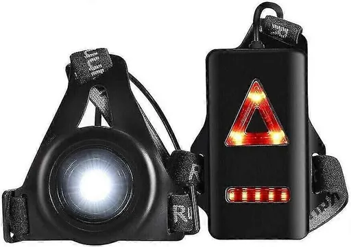 Running Lights Chest Lights For Rnners 3 Modes Body Torch Usb Rechargeable Body Lamp Wearable Night Running Accessories Reflective Running Gear
