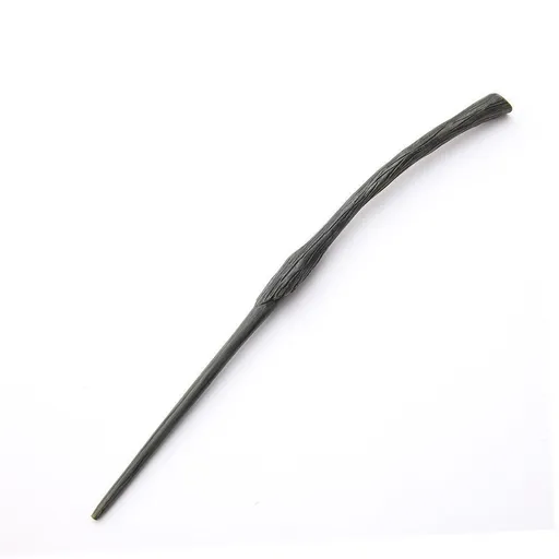 Unique Sculpt Cosplay Wand, Detailed Resin Texture, Christmas & Halloween Ornament, Style 18, Blue Gold Stamping Ribbon Gift Box