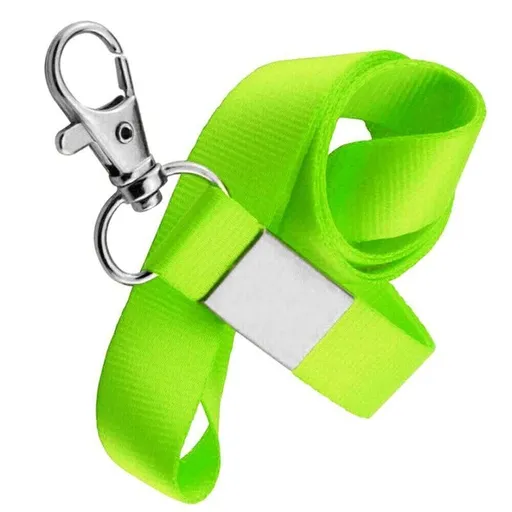 Neck Strap with Clip for ID Badge Name Tag Card Holder Lanyard - Light Green