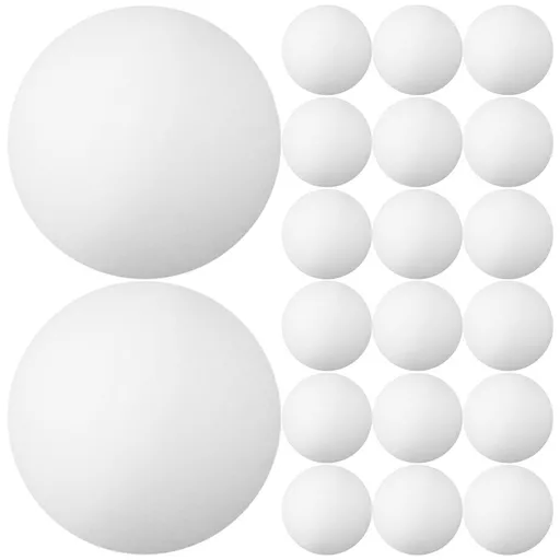 30Pcs Standard Size White Plastic Ping Pong Balls for Table Tennis Practice and Craft DIY Projects
