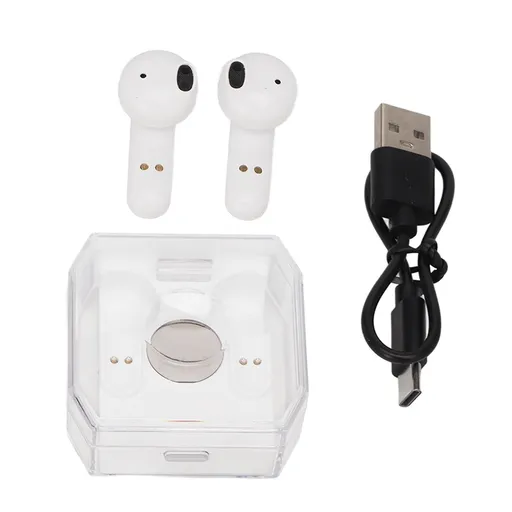 Language Translator Earbuds Bluetooth 5.3 144 Languages Online Translation Translator Earphones for Music and Calling White