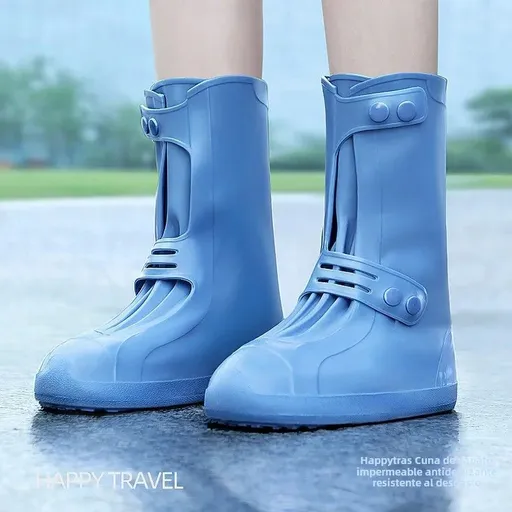 Waterproof Anti-Slip Rain Boot Covers M Size, Silicone Hyper-Protective Shoe Covers for Heavy Rain