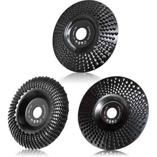 Wood sanding disc 125 mm, 3-piece sanding discs for shaping, sanding and cutting. Wheel for angle grinder,