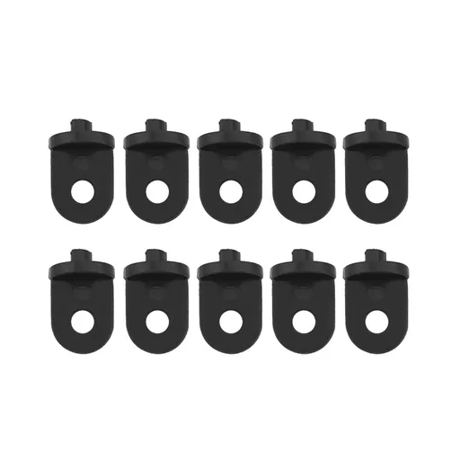 10 PCS Plastic Greenhouse Hook Plant Flower Hanger (Black)