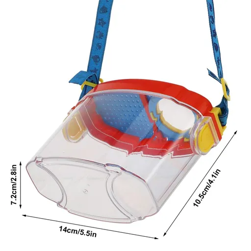 Magnifying Insect Box Bug Magnifier: 1 Set Bugs Viewers Insect Observation Container Insect Cage Bug Jar for Kids Child Red Blue