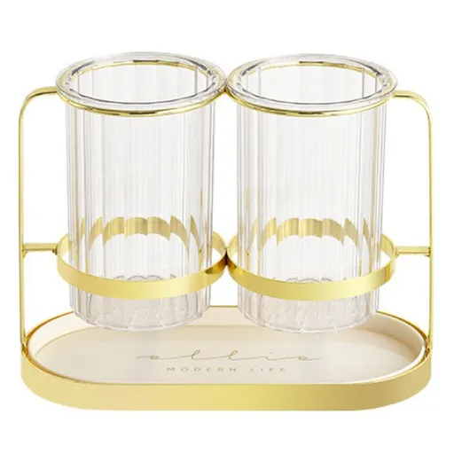 Chopsticks Drying Holder Iron PET Transparent Chopsticks Drying Caddy for Spoons Kitchen Platinum