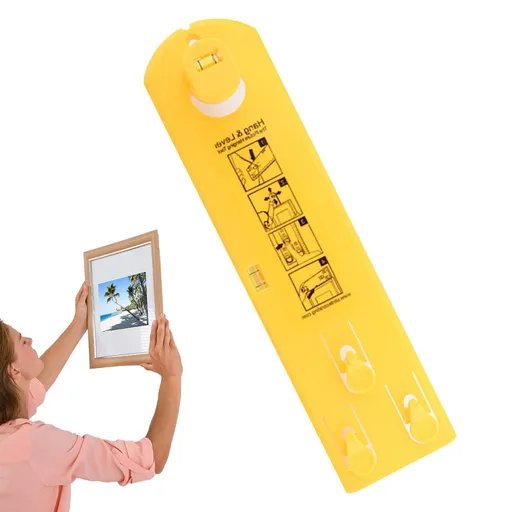 Photograph Frame Hanging Tool with Level Easy Frame Picture Hanger Wall Hanging Kit for Clocks/Mirrors/Galleries/Artworks/Photos