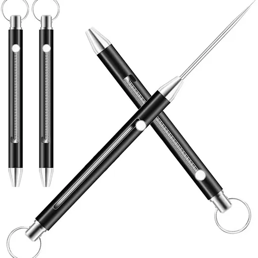 Stainless Steel Telescopic Toothpicks, 4PCS Steel Metal Retractable Toothpicks Reusable Multi-purpose Tooth Picks