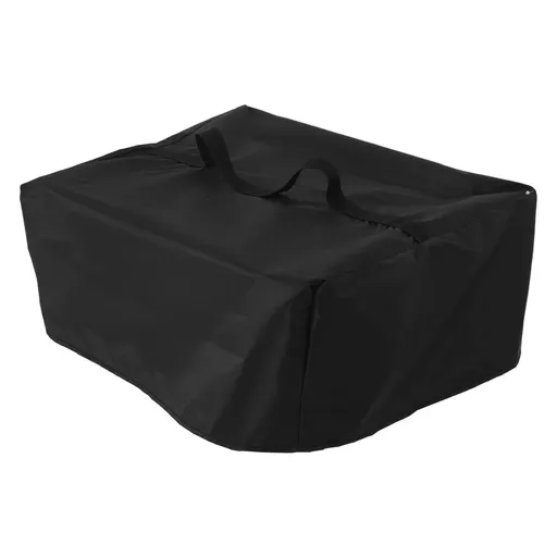 Black Oxford Cloth Dust Cover for Turntables, Protective Sleeve for Vinyl Record Players