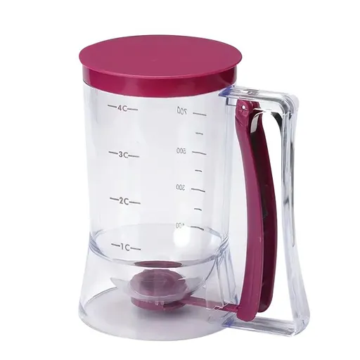Pancake Cupcake Batter Dispenser for Waffles, Muffin Mix, Crepes, Cake Purple Pancakes, Cupcake, 900ml