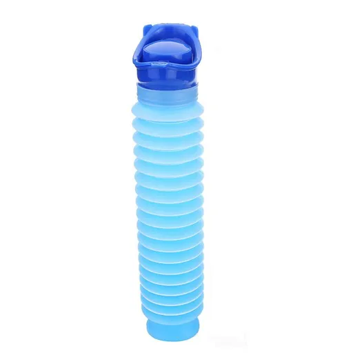 Adjustable emergency urinal 750ml, portable mini outdoor camping trip retractable personal mobile toilet