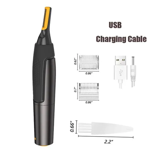Electric Nose Hair Trimmer Men Portable USB Charging Waterproof Safe Clean Ultra-thin Precision and Ear Trimmer