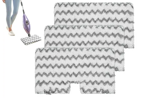 3 Pack Replacement Mop Pads for Shark Steam Pocket S3501 S3550 S3601 Washable