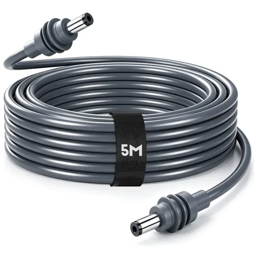 DC to DC Power Cable for Starlink Mini 5M 16AWG 5.5x2.1mm Waterproof Extension Cord 12V-24V for RV Caravan Camping Vehicle Boat Off-Grid
