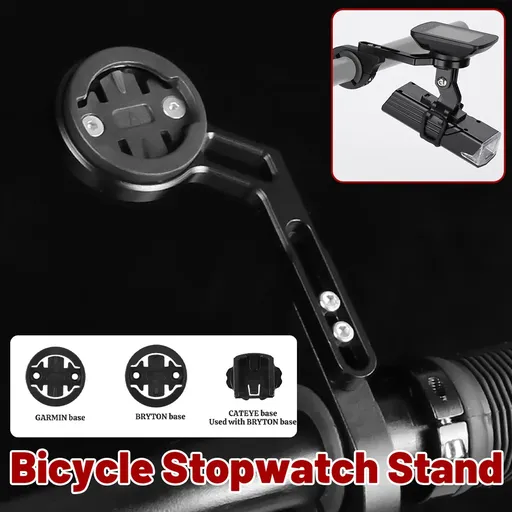 Bike Handlebar Extension Mount Aluminum Alloy Light Meter Phone Holder Bracket