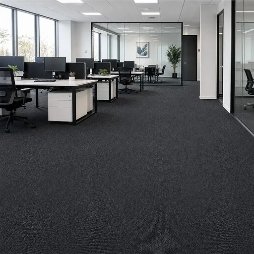 5m2 Box of Premium Carpet Tiles Commercial Domestic Office Heavy Use Flooring Charcoal