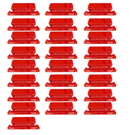 Label Index Clip ! Color Label Index Folder, File Folder Tabs 25 Hanging File Folder Tabs and 25 Inserts for Quick Organize and Identification Plastic Hanging Files Easy to Read Red