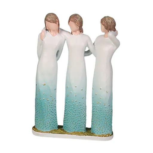 sculpted hand-painted figure Sister Figurine Gift for Best Friend Women Collection Art Crafts Tabletop