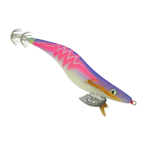 Finesse Rumoika Squid Jig, Purple Pink Neon, size 3.5, 2 pack