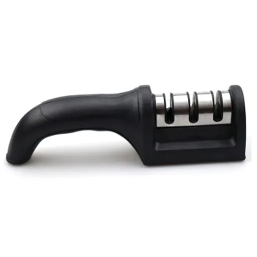 Knife Sharpener 3 Slot Kitchen Knives Sharpen Blade Sharpening Tool for Home Kitchen Black