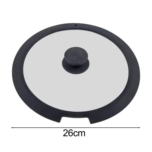 Sleek Black White Silicone Lids Available in Size Range of 18cm to 26cm B 20CM A 26CM