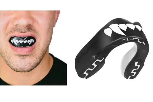 2Pcs Sports Mouthguard Dual Layer Mouth Guard with Case for Basketball Lacrosse Football Martial Arts Hockey