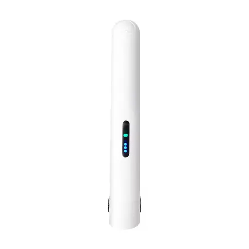 Cordless Mini Hair Straightener Curler 2-in-1 Portable USB Rechargeable Ceramic Flat Iron 3 Temperature Settings Compact Travel Styler White
