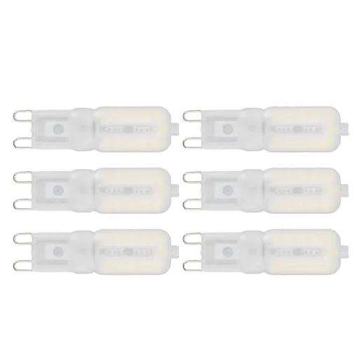 G9 Light Bulb Dimmable Eye Protection Energy Saving 5W 22 LED Small Bulbs for Ceiling Lamp Desk Lamp 6pcs Natural Light 110V