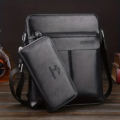 Men'S Cross-Body Bag Men'S Clutch Minimalist Business Bag Father'S Day Gift - Black - Size 24-5-29