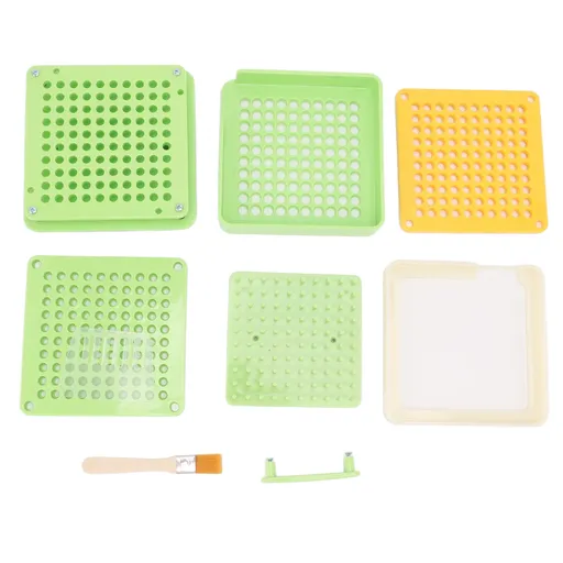Medicine Capsule Filling Tray 100 Hole Capsule Filling Machine Capsule Filling Tool Manual Capsule Filler Light Green